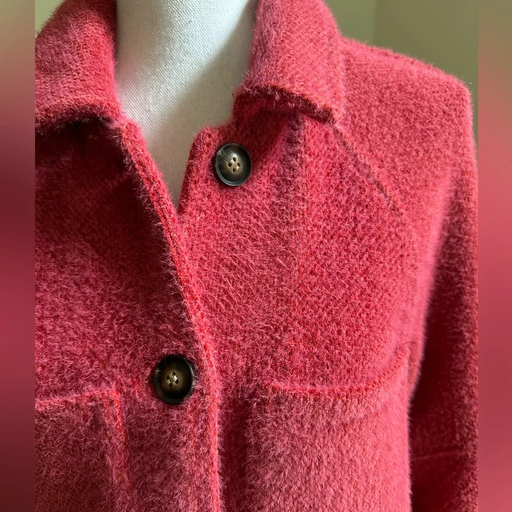 Greylin Buttoned Soft Red Jacket size Small - Picture 3 of 7